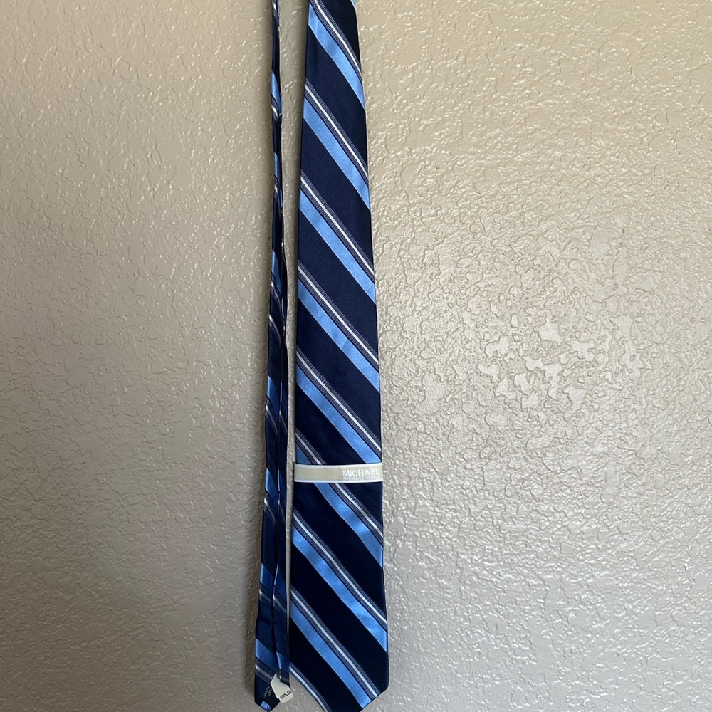 Michael Kors Blue Striped Men's Tie